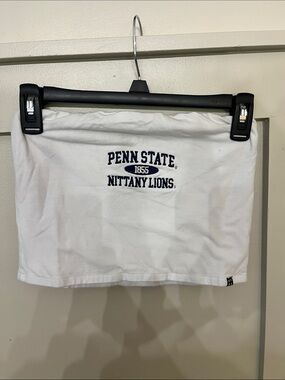 Hype and Vice- Penn State Nittany Lions White Logo Tube Top